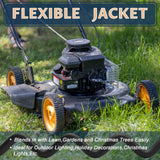 EP 100 Ft Outdoor Extension Cord - 12/3 SJTW Heavy Duty Black Extension Cable with 3 Prong Grounded Plug - Power Cord for Lawn, Garden, Appliances EP