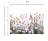 SUMGAR Paint by Numbers kit for Adults Flowers Pink, Colorful Canvas DIY Oil Painting Kits for Beginners, Acrylic Drawing Paintwork Crafts Christmas Gifts 16 x 20 inch (Without Frame) SUMGAR