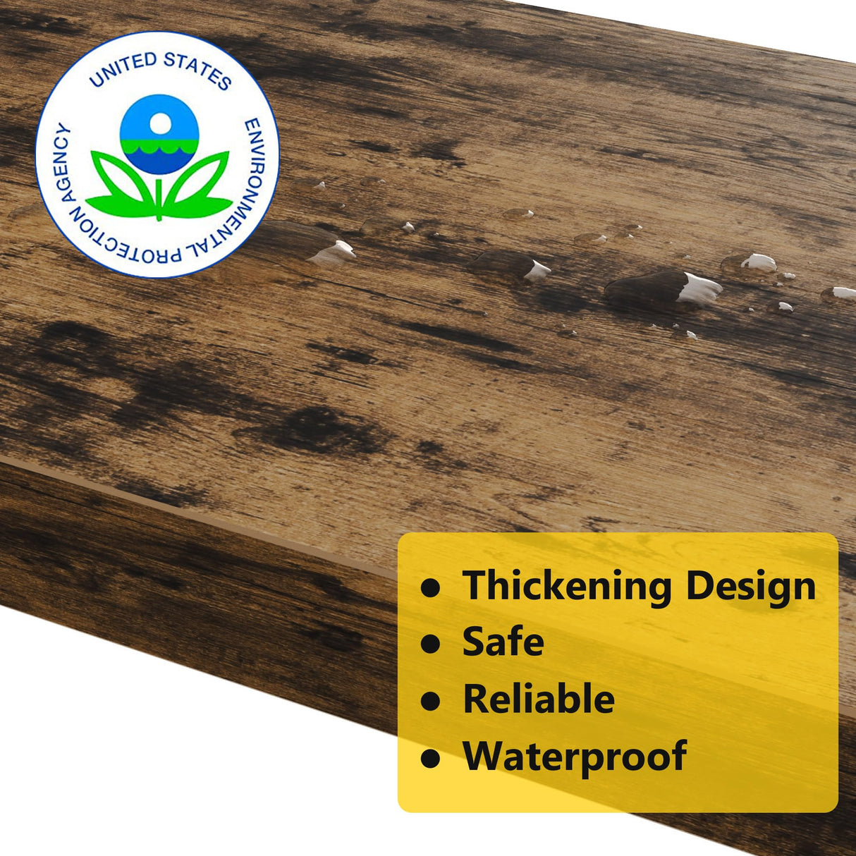 Step Stools for Adults Kids, Sturdy Wooden Stepping Stools with 450LB Capacity, Anti-Slip Bed Steps Stool for High Beds, Foot Stool One Step Stool for Kitchen Bathroom Bedroom, Rustic Brown STAFOPO