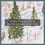 Elrene Home Fashions Santa Snowy Sleighride Wrinkle Resistant Holiday/Christmas Tablecloth, 60"X120", Rectangle Elrene