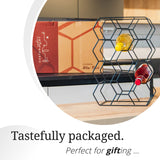 Gusto Nostro Countertop Wine Rack - 14 Bottle Freestanding Modern Black Metal Small - 3 Tier Tabletop Wine Holder Stand for Cabinet, Pantry - Wine Racks Countertop - No Assembly Required Gusto Nostro