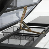 Lambgier Adjustable Tempered Glass Drafting Table - Art Desk Drawing Table, Black Upgraded Lambgier