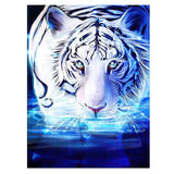 NAIMOER Tiger Diamond Art Kits for Adults, Full Drill 5d Diamond Art Animals Diamond Art Kits Gem Art Painting Rhinestone for Home Wall Art Decor 30x40 cm NAIMOER