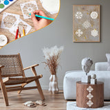 80 Pieces Mandala Stencils 3 x 3 Inch Mandala Painting Art Stencils Reusable Plastic Craft Kits for Wood Rocks Furniture Wall Floor DIY Art Projects Fabric Tile Holiday Decorations Craft Kits Teling