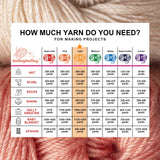 BulingBuling Glow in The Dark Yarn, 5 Pack Colorful Total 260g/9oz-273Yards, Crochet Yarn for Crocheting, for DIY Art, Knitting, Crocheting and Crafts. (White) bulingbuling