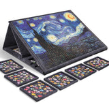 Pllieay 1000 Pieces Jigsaw Puzzle Board with 6 Drawers and Cover, 30"x22" Felt Jigsaw Puzzle Table for Adults, Portable Puzzle Organizer & Storage System, Puzzle Accessories Birthday Gift Pllieay