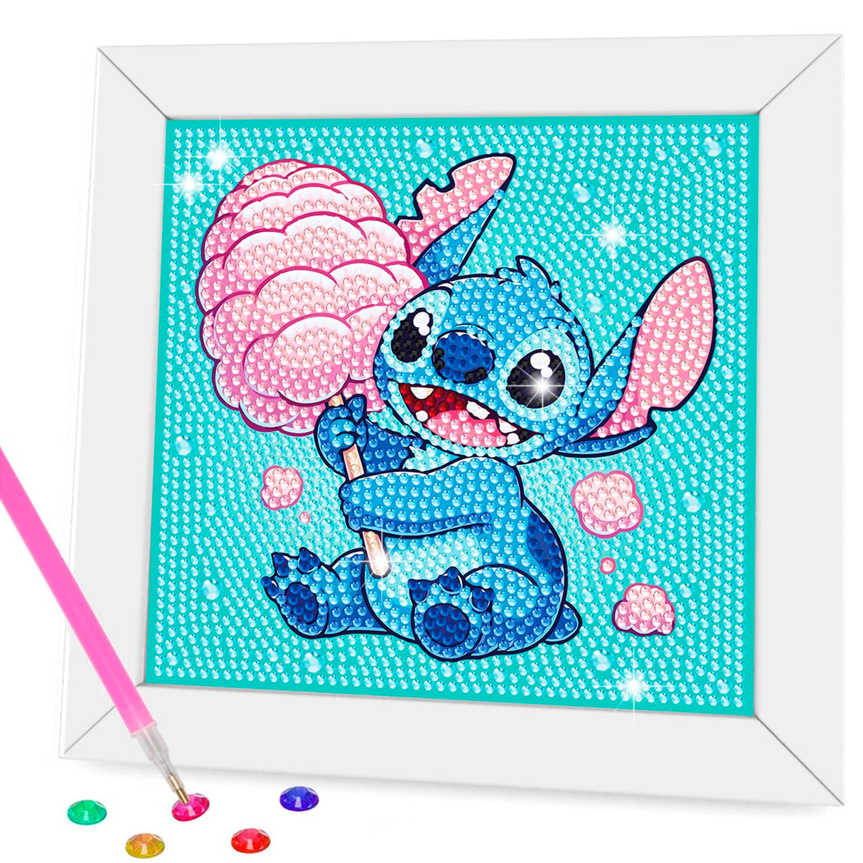 Diamond Art Kits for Kids - Crafts for Girls 8-12 - Diamond Art Painting with Wooden Frame - Arts and Crafts for Kids Ages 4-6 8-10 - GEM Art Supplies for Adult Beginners Home Wall Decor Gifts Nardoll