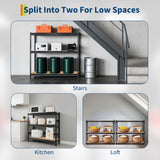 Garage Storage Shelves 5 Tiers, Heavy Duty Storage Shelving Racks with 2500 LBS Capacity, 48 " L x 18 in W x 72 in H Metal Adjustable Shelving Unit for Kitchen Pantry Basement Bathroom Laundry GarveeHome