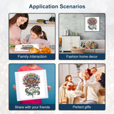 Stalente Diamond Painting Kits for Adults Lotus, 5D Special Shape Diamond Art Kits for Beginners, Crystal Rhinestones Diamond Painting for Home Wall Decoration Gift 12×12inch, Flower Stalente