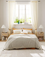 CHOEZON Nightstand with Charging Station, Side Table with Rattan-Style Drawer and Storage Shelf, Modern Rattan Night Stand with 2 USB Ports, Boho End Table Bedside Table for Bedroom, Natural MBZ01UWO CHOEZON