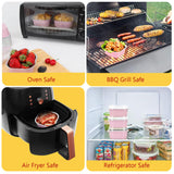 10oz Mini Cake Pans With Lids 40 Pack,LNYZQUS Aluminum Foil Square Brownie Baking Cups,Disposable 4”x4” Large Cupcake Pan,Jumbo Muffin Tin Ramekins Holders-Pink LNYZQUS