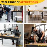 Kieperi 48” Chipboard Work Bench with Drawers, Heavy Duty Adjustable Workbench with Power Outlet and Wheels, 2000 Lbs Capacity Workstation for Garage Kieperi