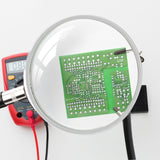 Helping Hands Soldering Station with 6X Magnifying Glass, Magnifier with 2 Adjustable Arms Solder Helping Hands, Soldering Holder Third Hand Tool for Electronic Repair Soldering Crafts Jewelry DIY NZQXJXZ