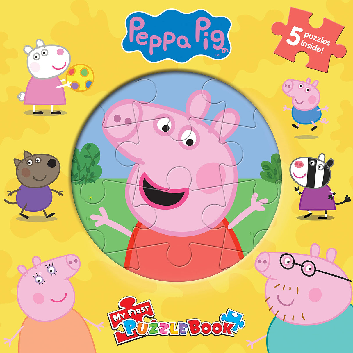 Peppa Pig My First Puzzle Book - Jigsaw Puzzles for kids, 10-page board book, 5 puzzles to enjoy Phidal