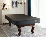 BearCover Heavy Duty Leatherette Billiard Pool Table Cover, Waterproof & Tearproof Covers for Pool Table 7/8/9FT Fitted (8 Feet/ Black) BEARCOVER