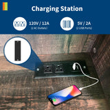 Gaderth Freestanding Kitchen Pantry Cabinet with Acrylic Doors, 70'' Kitchen Hutch Storage Cabinet with Power Outlet & Microwave Stand, Cupboard Coffee Bar Food Pantry for Dining Room Gaderth