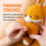 VONEEDL Large Eye Blunt Tapestry Needles (Pack of 60) - 6 Sizes with 6 Storage Tubes - Perfect for Darning, Embroidery, Cross-Stitching, Needlepoint, Crafting, Knitting, Weaving, and DIY VONEEDL