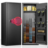 INTERGREAT 8-12 Gun safes,Rifle Safe,Gun Safes for Home Rifle and Pistols, Long Gun Safe for Rifle Shotgun for Home,Quick Access Rifle Safes,Adjustable Shelves INTERGREAT