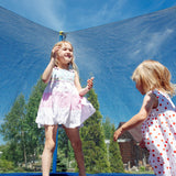 SPORTYOUTH Trampoline Netting Replacement Safety Enclosure for 14 ft 6 Straight Poles Round Frame Trampoline, Breathable Weather-Resistant Tear-Proof Netting with Adjustable Straps, NET ONLY SPORTYOUTH