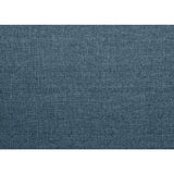 Lexicon Mid Century Modern Accent Chair with Solid Wood Frame in Walnut Finish, Upholstered Living Room Lounge Arm Chair, Thick and Comfy Innerspring Seat Cushion, Linen-Look Fabric, Blue Lexicon