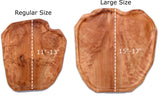 Driini Premium Handmade Root Wood Lazy Susan Turntable Organizer - Rustic Wooden Serving Platter Cheese Board (12") Driini