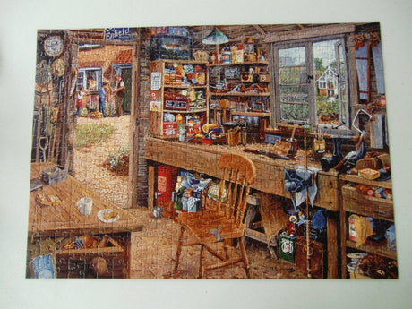 Ravensburger Dad's Shed | 500-Piece Large Format Jigsaw Puzzle | Unique Softclick Technology | Ideal for Adults and Kids Ravensburger