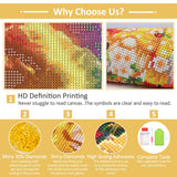 HEIBAGO Scenery Diamond Art Kits for Adults, 5D Full Drill Round Fantasy Lightning Painting Gems with Colourful Diamond Painting, Diamond Dots Perfect for Home Wall Decor 12x16inch HEIBAGO