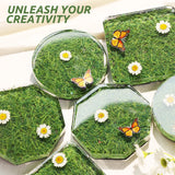 LET'S RESIN Upgraded Deeper & Larger Coaster Resin Molds, 12 Cavities Epoxy Resin Molds with 3 Pcs Round Square Octagon Shapes, Coaster Molds for Epoxy Resin, Cups Mats, DIY Craft, Bar Coaster LET'S RESIN