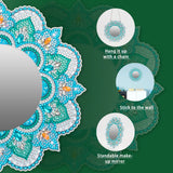 DIY Diamond Art Painting Mirror for Adults DIY Special Shaped Crystal Diamond Art Painting Kit Mirror Makeup Mirror Christmas Halloween Birthday Gifts Art Crafts Home Decor antor