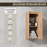 60" Floating Double Sink Bathroom Vanity Brown Wall Mount Bathroom Vanity Cabinet with Sink Combo, 60-Inch Bathroom Vanities Set with Open Storage Shelf & 2 Side Cabinet & 2 24in Bathroom Vanities Henf