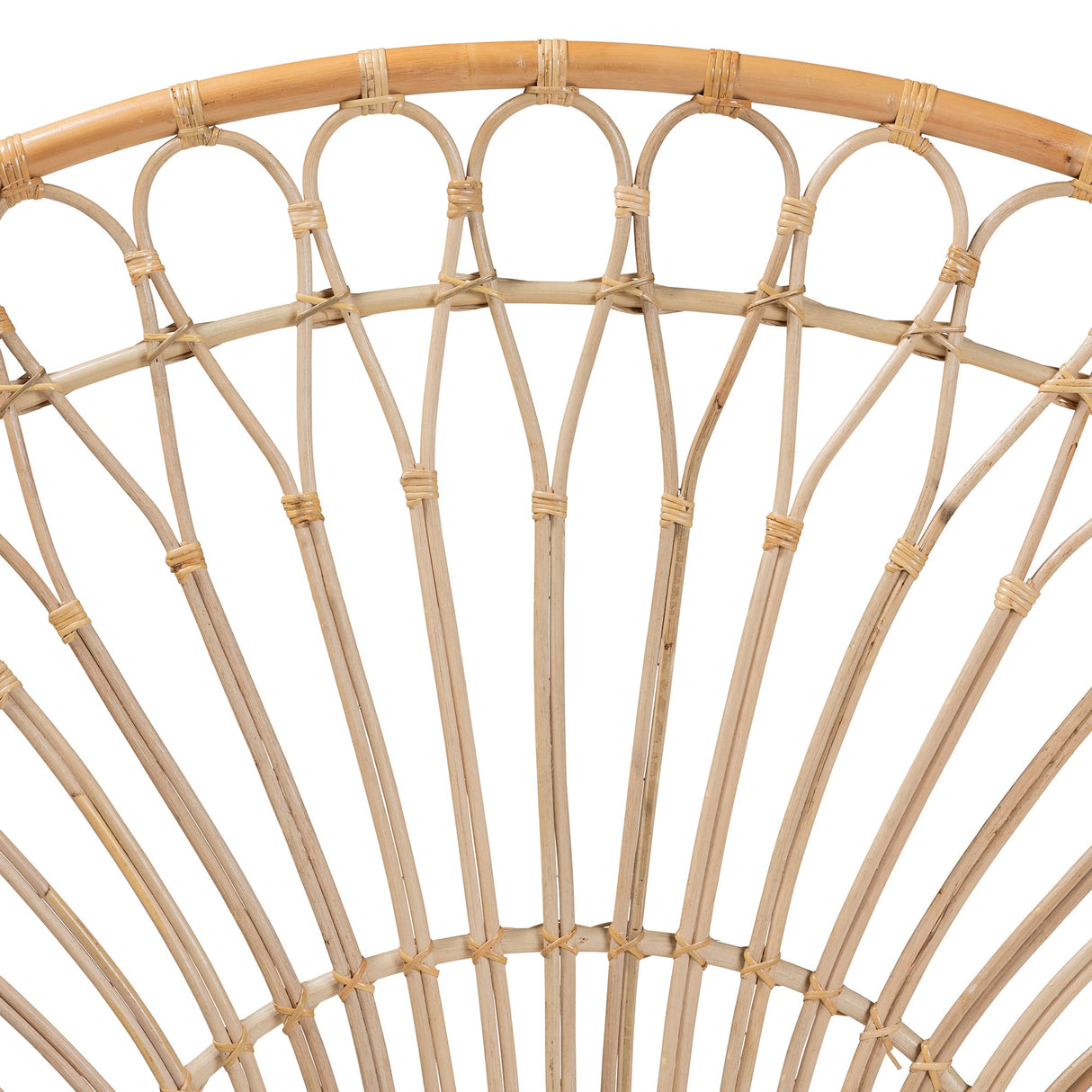 bali & pari Devereaux Modern Bohemian Natural Rattan King Size Standalone Headboard bali & pari