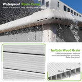 Plastic Sheds 6x8 Shed Resin Outdoor Storage with Floor Included, All-Weather Lockable Garden Tool Storage Cabinet WACASA