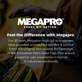 MegaPro 211R1C36RD 1" 13-In-1 Ratcheting Automotive Driver Bits in Red Megapro