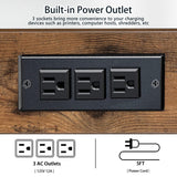 Natwind 3 Tier Printer Stand,Printer Table with Adjustable Storage Shelf, Rolling Printer Cart with Wheels for Home Office Organization,Multifunctional Shelves for Heat Press,3D Printer (Retro) Natwind