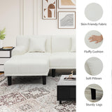 YITAHOME Sectional Couches for Living Room, U Shaped Sofa Chenille Modern Couch with USB & Type C Charging Ports Double Chaise and Comfy Upholstered Sofa, Beige YITAHOME