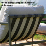 Grand patio 4-Piece Outdoor Furniture Set, Patio Outdoor Sofa with Cushion, Modern Metal Couch with Coffee Table, Outdoor Conversation Set for Porch Deck Balcony Backyard Living Room Grand patio