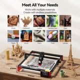 Laser Engraver, KENTOKTOOL LE400PRO 50W Laser Engraving Machine for Beginners, 5.5W Power High Precision Metal Laser Engraver and Cutter Machine for Wood, Acrylic, Leather, for Commercial and Domestic KENTOKTOOL