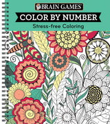 Brain Games - Color by Number: Stress-Free Coloring (Green) Publications International, Ltd.