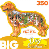 RoseArt - Big Shaped - Dog Park - 350XL Piece Jigsaw Puzzle for Adults RoseArt