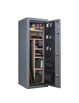 Wasatch 18-Gun Fireproof and Waterproof Safe with Electronic Lock, Gray (18EGW) Wasatch