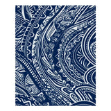 YKLBV Diamond Art Kits for Adults Diamond Painting Kits for Adults DIY Paint with Round Full Drill Diamonds Paintings Blue Polynesian Maori Tribal Pattern Gem Art for Home Wall Decor Gift YKLBV