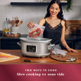 Crockpot® Programmable 7-Quart Cook & Carry Slow Cooker with Sous Vide, Stainless Steel Crock-Pot
