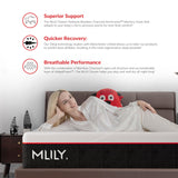 MLILY California King Mattress Bed Mattress, Manchester United 10 Inch Memory Foam Mattress, Cool Sleep & Pressure Relief, Made in USA, White MLILY