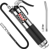 Bravex Heavy Duty Professional Pistol Grip Grease Gun 6000 PSI - 18 inch Flex Hose … Bravex