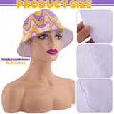 Framendino, 6 Pack Sublimation DIY Bucket Hats Blank Beach Fishing Caps White for Men Women Framendino