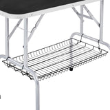 Yaheetech 46'' Pet Grooming Table for Large Dogs Adjustable Height Portable Trimming Table Drying Table w/Arm/Noose/Mesh Tray Maximum Capacity Up to 265Lb, Black Yaheetech