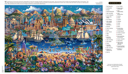 Buffalo Games - Eric Dowdle - Dowdle World Pieces - 2000 Piece Jigsaw Puzzle for Adults Challenging Puzzle Perfect for Game Nights - Finished Size is 38.50 x 26.50