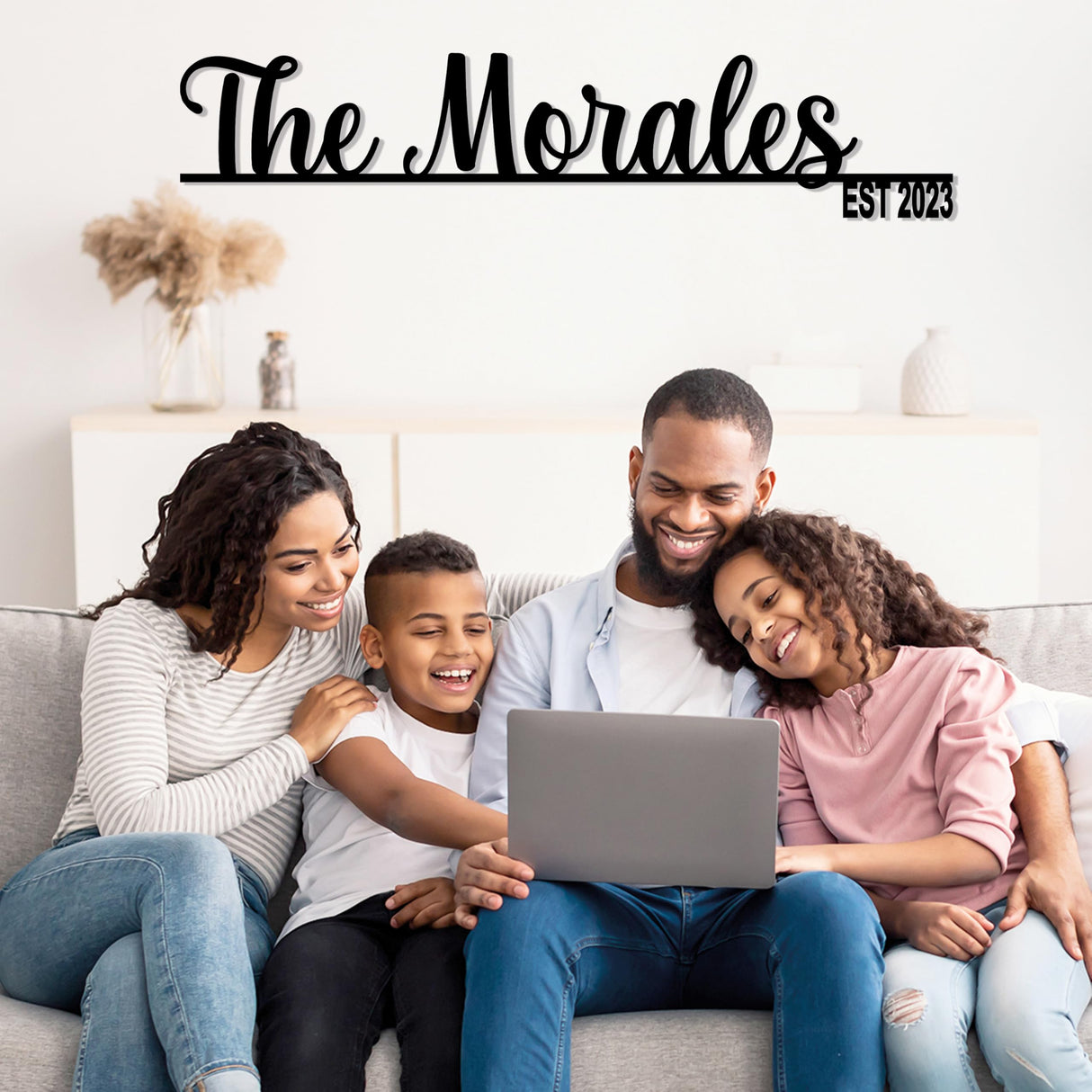 Family Name Metal Sign, Custom Name Sign, Custom Last Name Plaque, Last Name Sign, Established Last Name Sign, Metal Monogram, Family Gift, Contemporary Wall Sign, Established Signs, Family Gift Bosfori