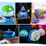 LET'S RESIN Resin Mold Kit Bundle with 0.5 Gallon Crystal Clear Epoxy Resin, Bubbles Free Resin for Resin Art LET'S RESIN