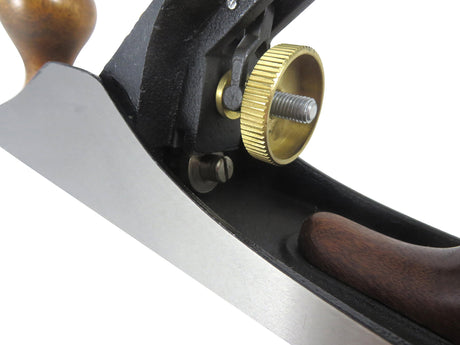 Taytools 469607 Jack Smoothing Bench Hand Plane #5, 14-1/4 Inch Sole, Ductile Cast Body, Lapped Sides and Bottom, Blade RHC 55-60, Sapele Handle and Tote Taytools